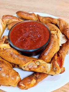 New Years Pizza Pretzels