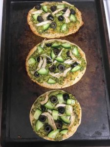 Pesto Flatbread Pizzas